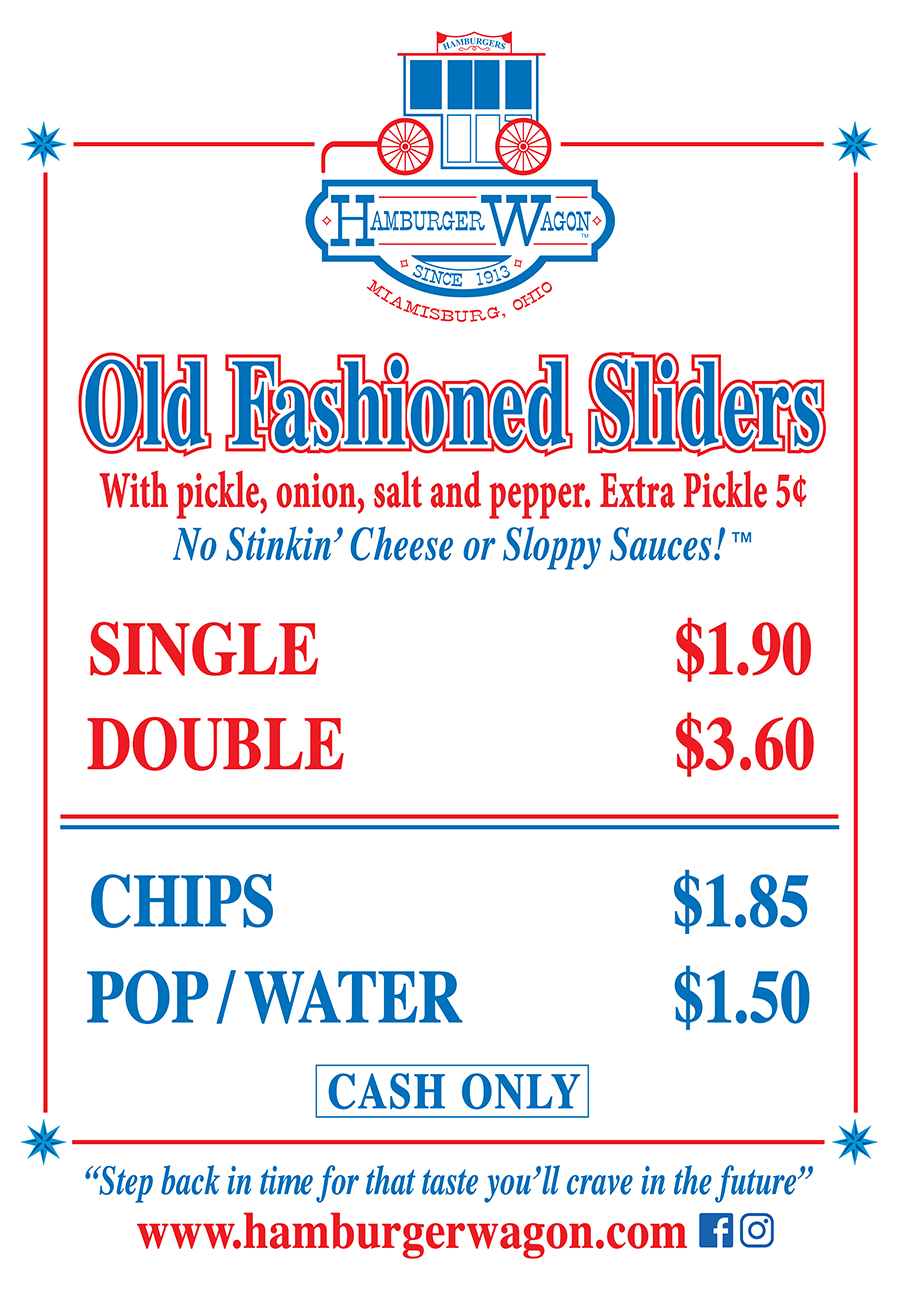 Hamburger Wagon Menu